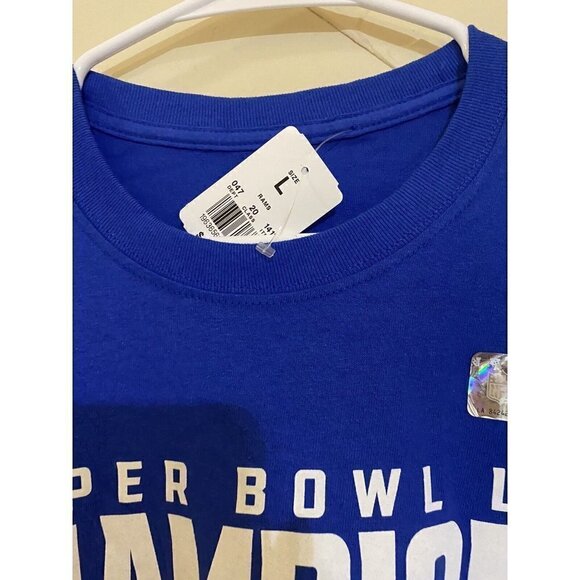 Super Bowl 2022 LVI Champions Los Angeles Football Go LA Rams Large T-Shirt NWT - Picture 5 of 6